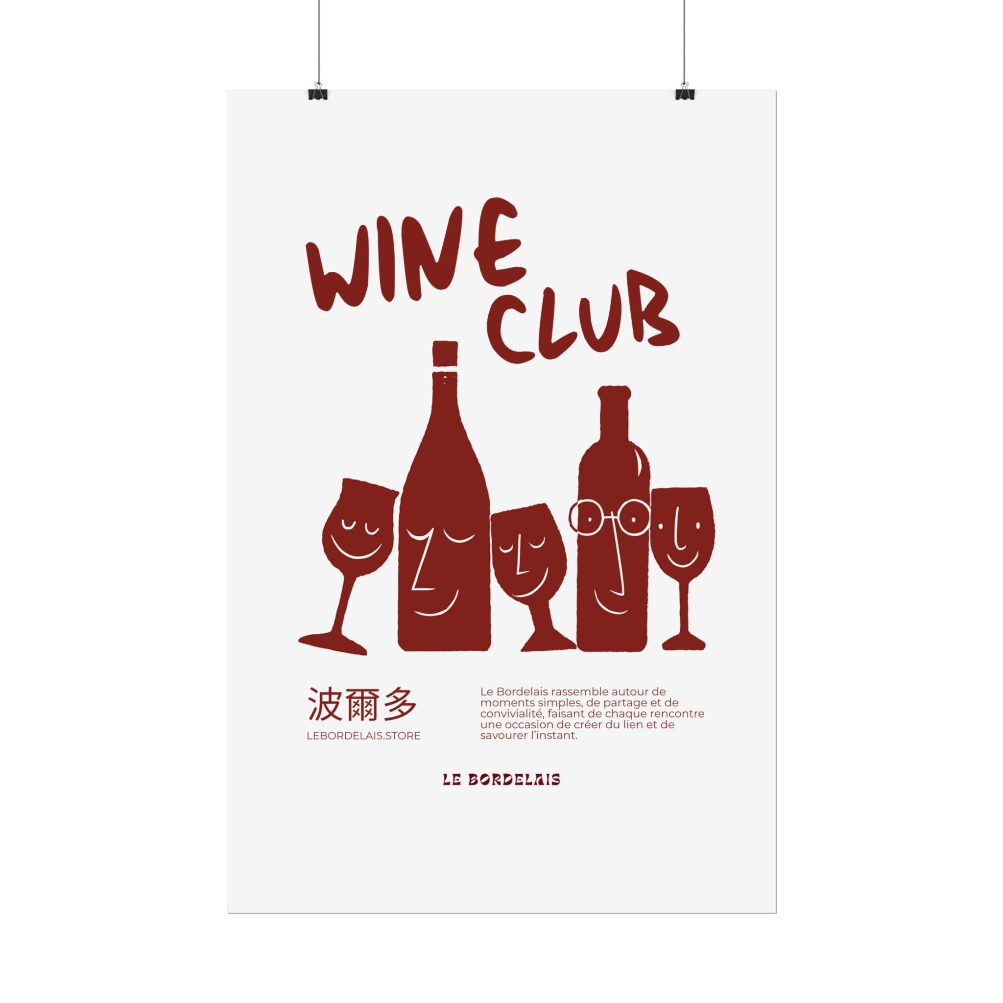 Affiche - "Wine Club"